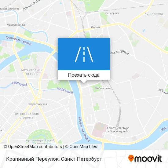 Карта Крапивный Переулок
