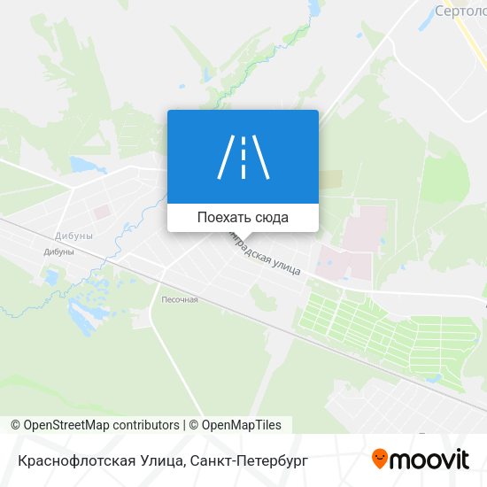 Карта Краснофлотская Улица