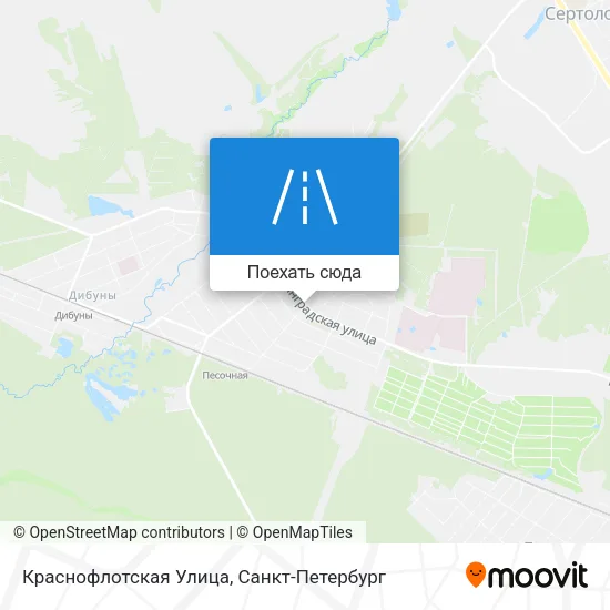 Карта Краснофлотская Улица