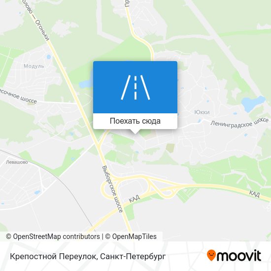 Карта Крепостной Переулок