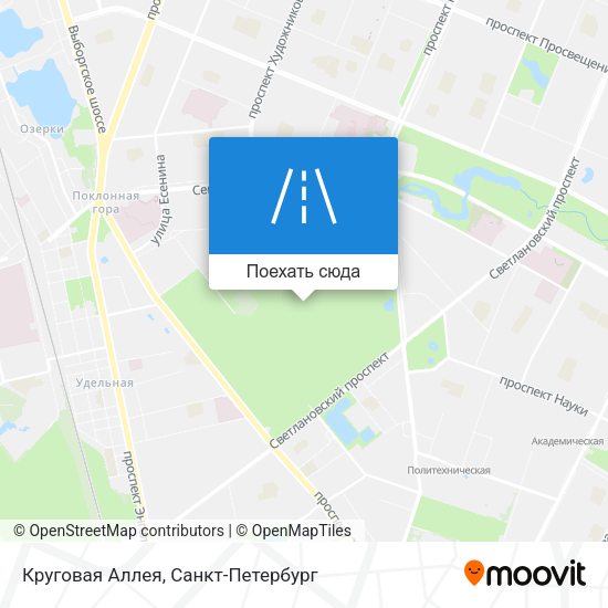 Карта Круговая Аллея