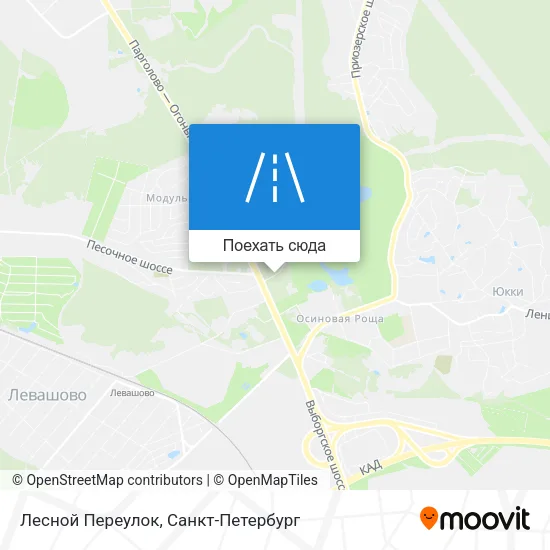 Карта Лесной Переулок