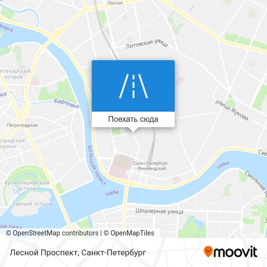 Карта Лесной Проспект