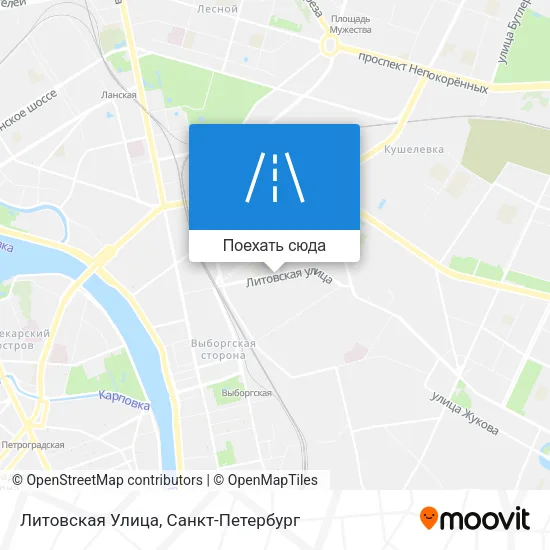 Карта Литовская Улица