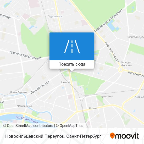 Карта Новосильцевский Переулок