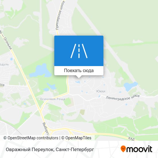 Карта Овражный Переулок