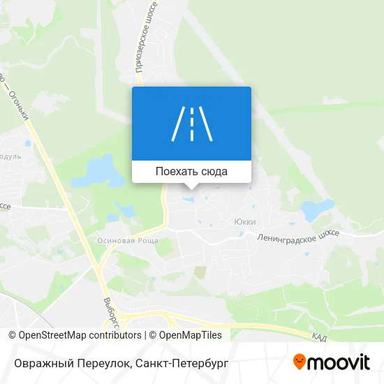 Карта Овражный Переулок