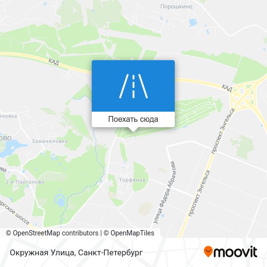 Карта Окружная Улица