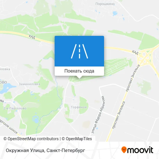 Карта Окружная Улица