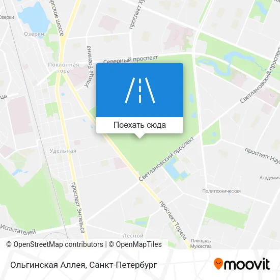Карта Ольгинская Аллея