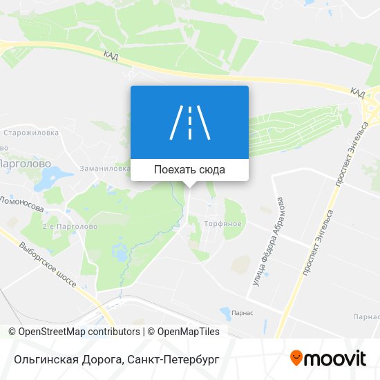 Карта Ольгинская Дорога