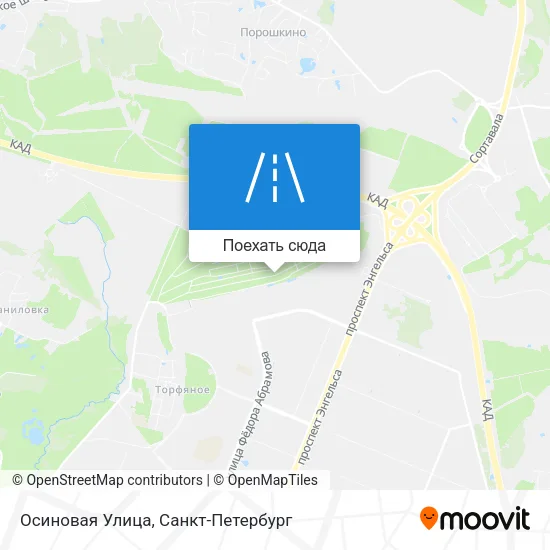 Карта Осиновая Улица