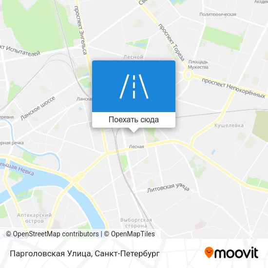 Карта Парголовская Улица