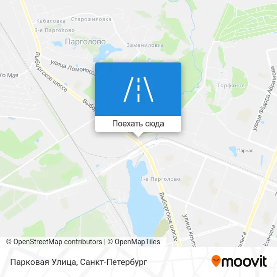 Карта Парковая Улица