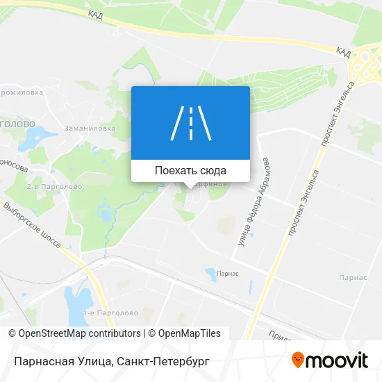 Карта Парнасная Улица