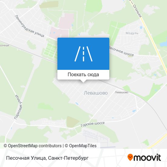 Карта Песочная Улица