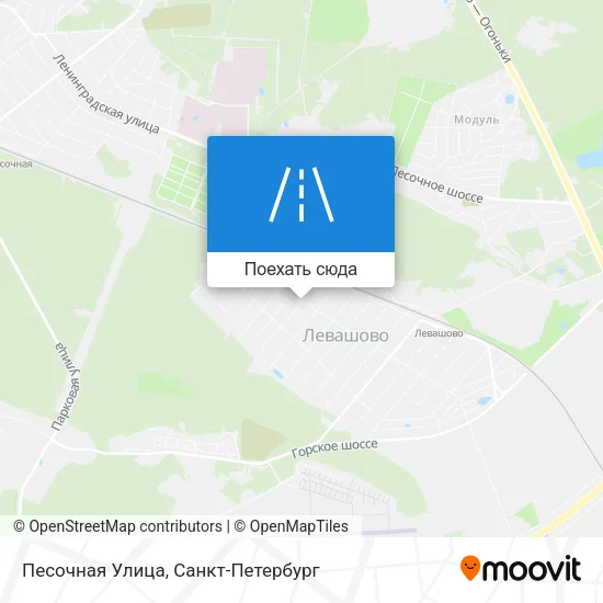 Карта Песочная Улица