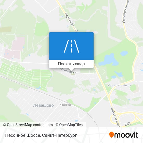 Карта Песочное Шоссе