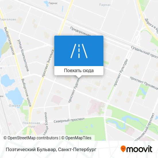 Карта Поэтический Бульвар