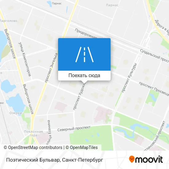 Карта Поэтический Бульвар