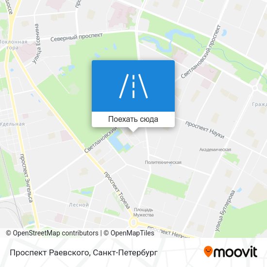 Карта Проспект Раевского