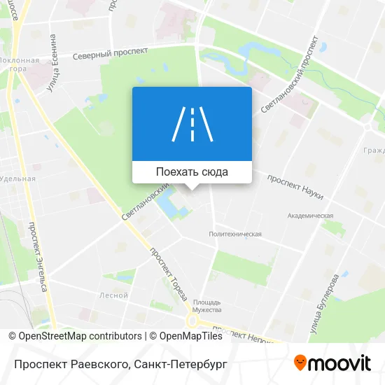 Карта Проспект Раевского