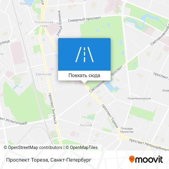 Карта Проспект Тореза