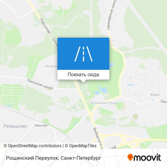 Карта Рощинский Переулок