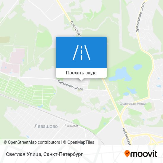 Карта Светлая Улица