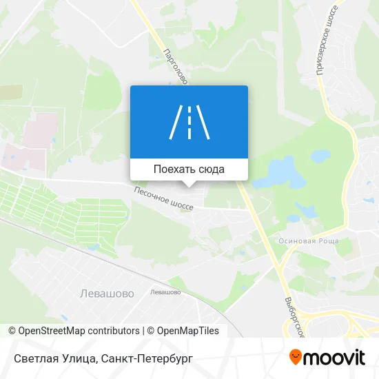 Карта Светлая Улица