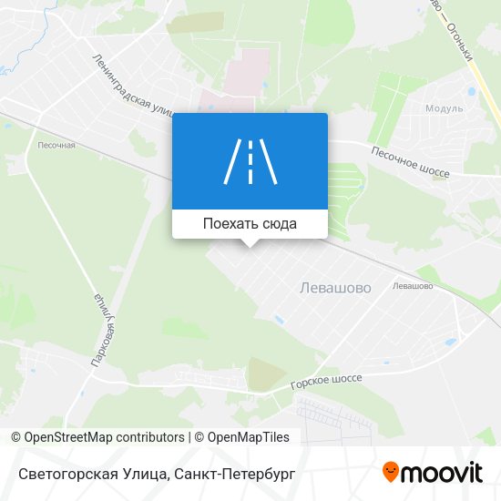 Карта Светогорская Улица