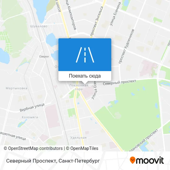 Карта Северный Проспект