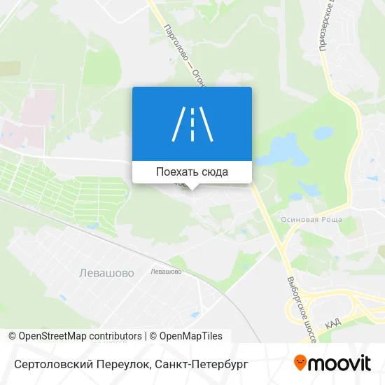 Карта Сертоловский Переулок