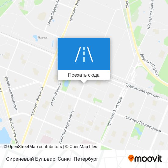 Карта Сиреневый Бульвар