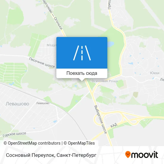 Карта Сосновый Переулок