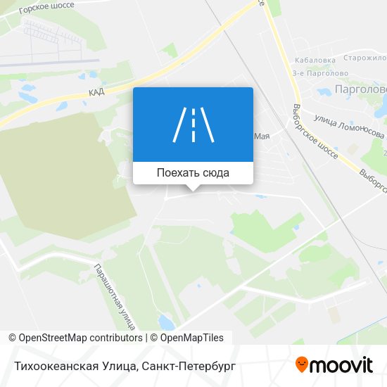 Карта Тихоокеанская Улица