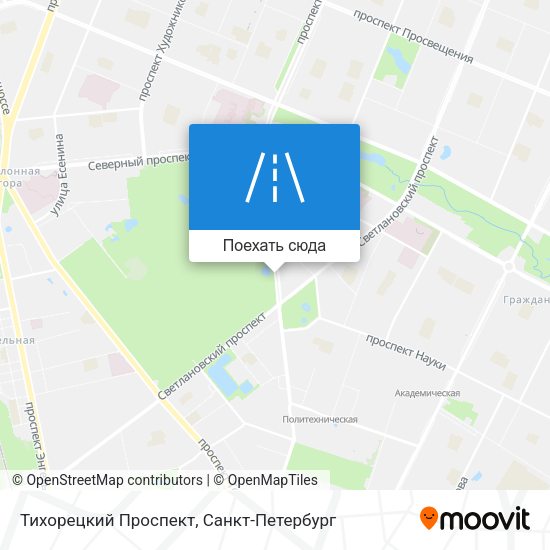 Карта Тихорецкий Проспект