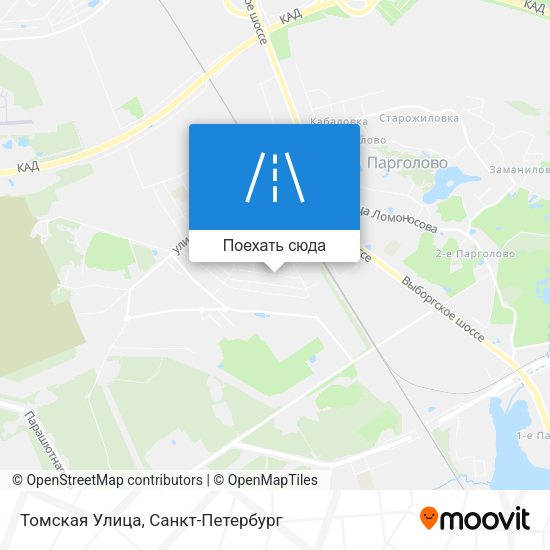 Карта Томская Улица