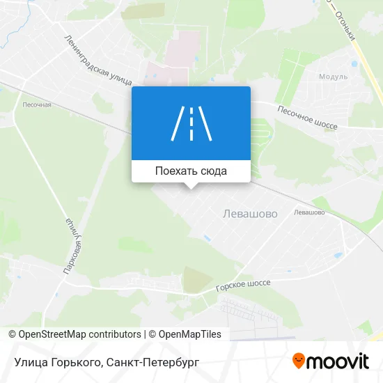 Карта Улица Горького