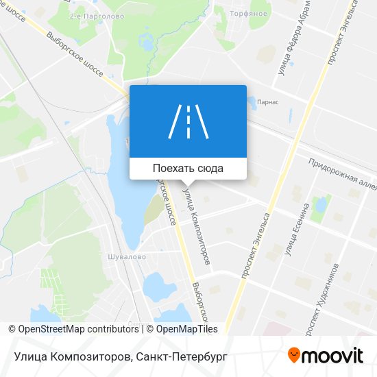 Карта Улица Композиторов