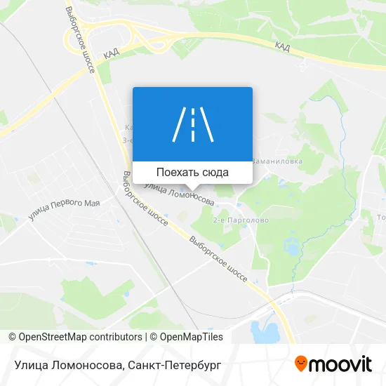 Карта Улица Ломоносова