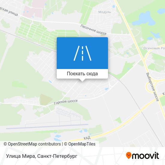 Карта Улица Мира