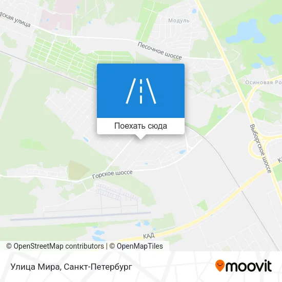 Карта Улица Мира