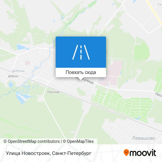 Карта Улица Новостроек