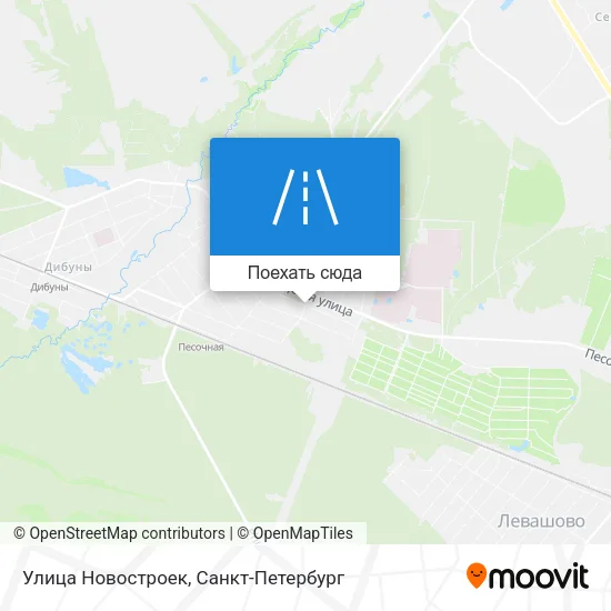 Карта Улица Новостроек