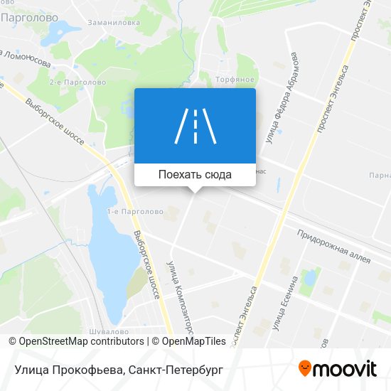 Карта Улица Прокофьева