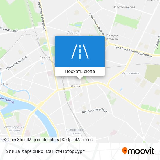 Карта Улица Харченко