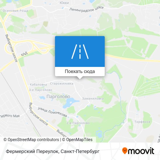 Карта Фермерский Переулок
