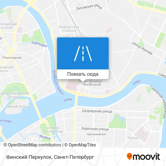 Карта Финский Переулок