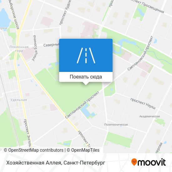 Карта Хозяйственная Аллея